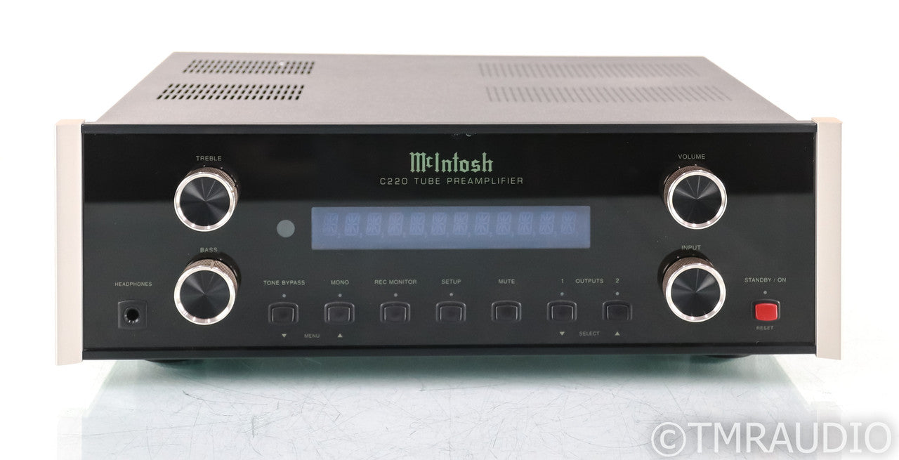 McIntosh C220 Stereo Tube Preamplifier; C-220; Remote; MM Phono Stage