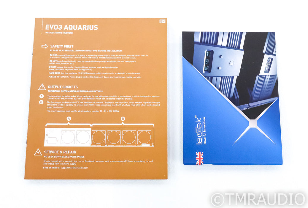 IsoTek EVO3 Aquarius AC Power Line Conditioner; EVO-3; C19