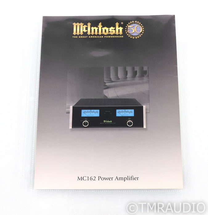 McIntosh MC162 Stereo Power Amplifier; MC-162