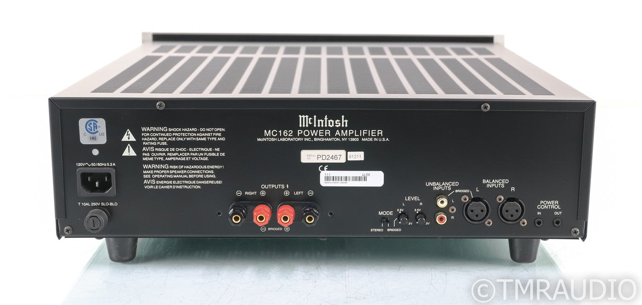 McIntosh MC162 Stereo Power Amplifier; MC-162