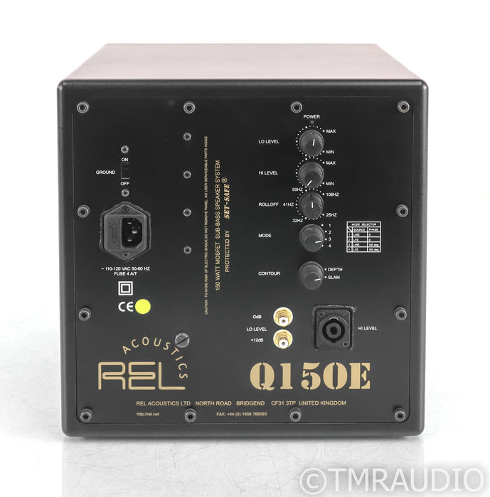 REL Q150E 10" Subwoofer; Q-150-E; Black