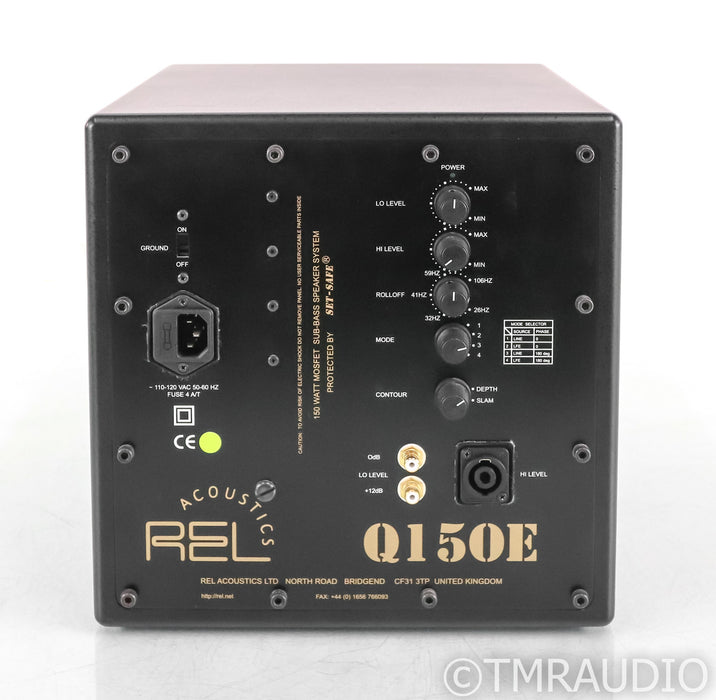 REL Q150E 10" Powered Subwoofer; Q-150E; Black