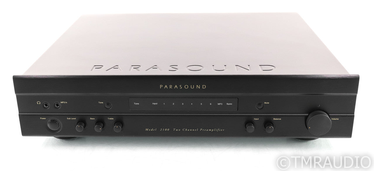 Parasound NewClassic Model 2100 2.1 Channel Preamplifier; MM / MC Phono; Black