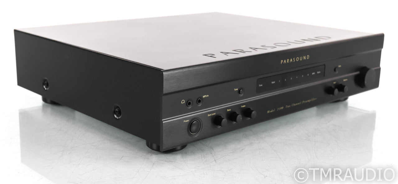 Parasound NewClassic Model 2100 2.1 Channel Preamplifier; MM / MC Phono; Black