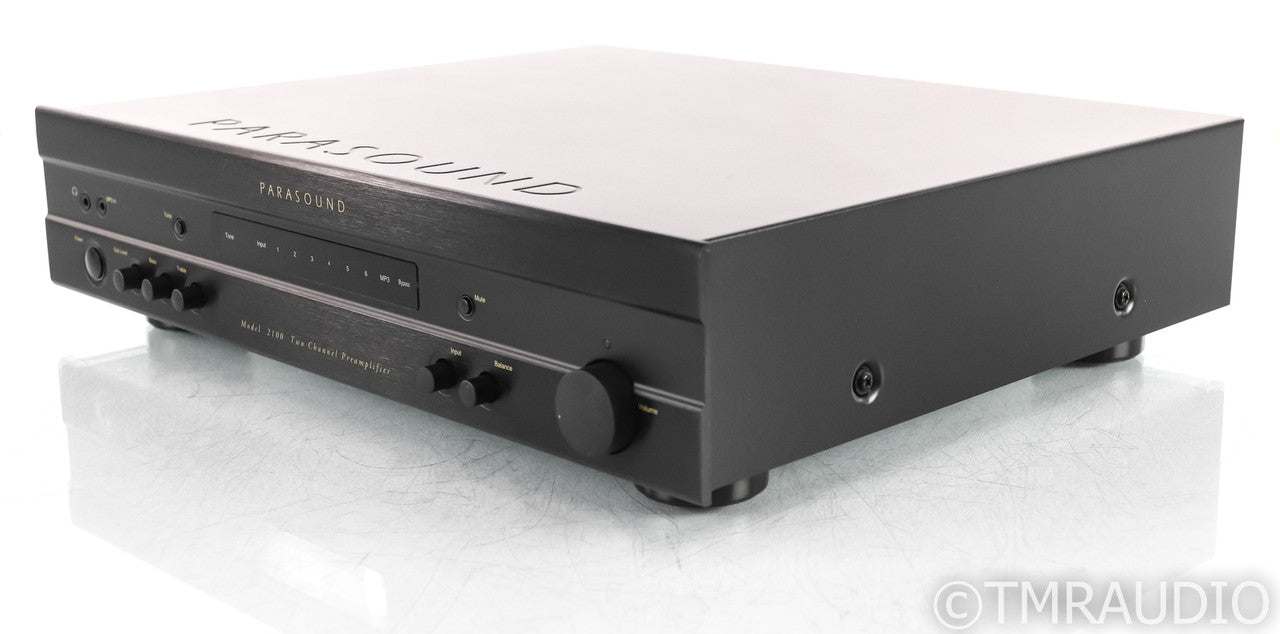 Parasound NewClassic Model 2100 2.1 Channel Preamplifier; MM / MC Phono; Black