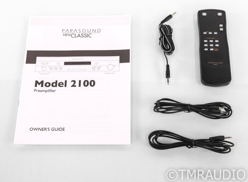 Parasound NewClassic Model 2100 2.1 Channel Preamplifier; MM / MC Phono; Black