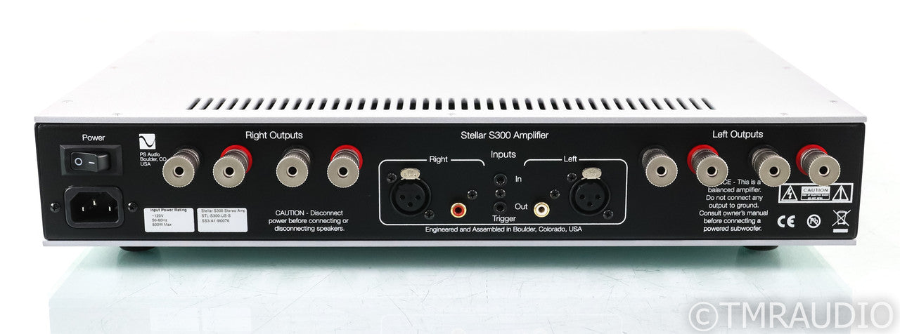 PS Audio Stellar S300 Stereo Power Amplifier; S-300; Silver (Used)