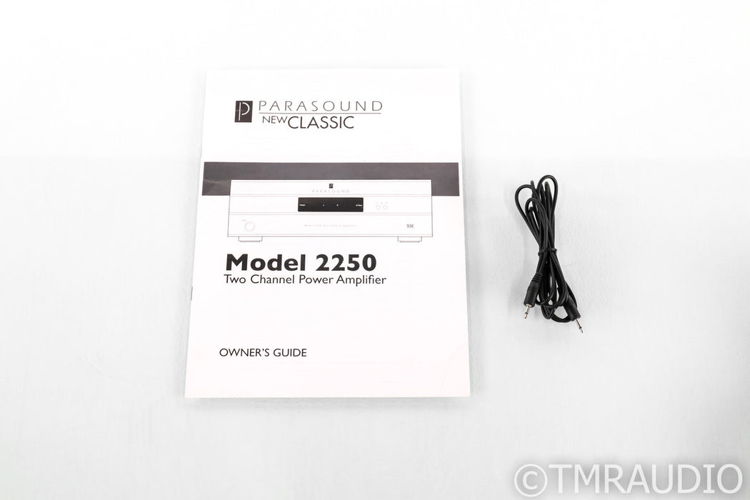 Parasound NewClassic 2250 Stereo Power Amplifier; Black