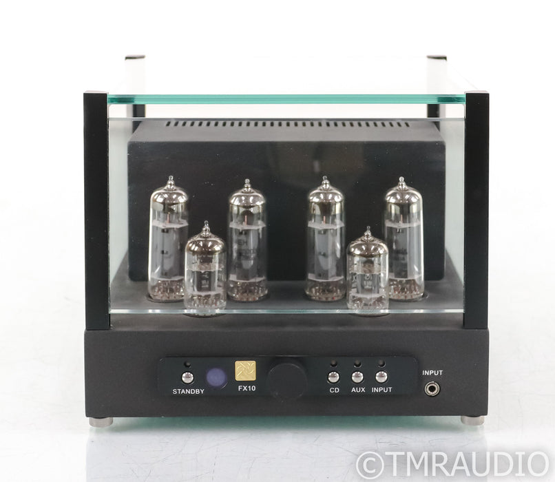 Jolida Glass FX10 Stereo Tube Integrated Amplifier; FX-10; Black (No Remote)