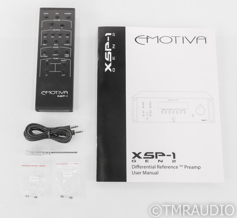 Emotiva XSP-1 Gen2 2.2 Channel Preamplifier; XSP1 Gen 2; Remote - Excellent
