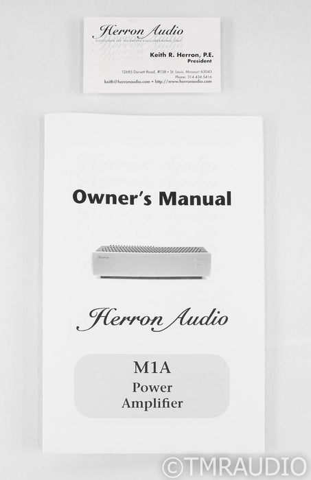Herron Audio M1 Mono Power Amplifier