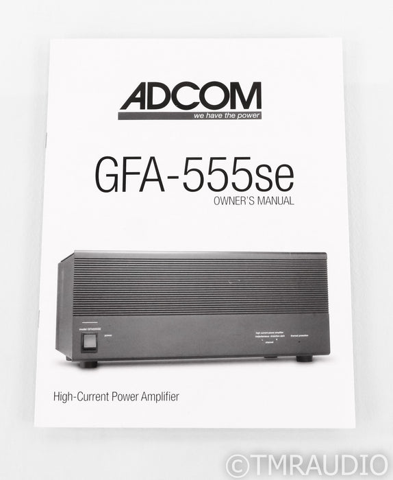 Adcom GFA-555se Stereo Power Amplifier; GFA555 SE