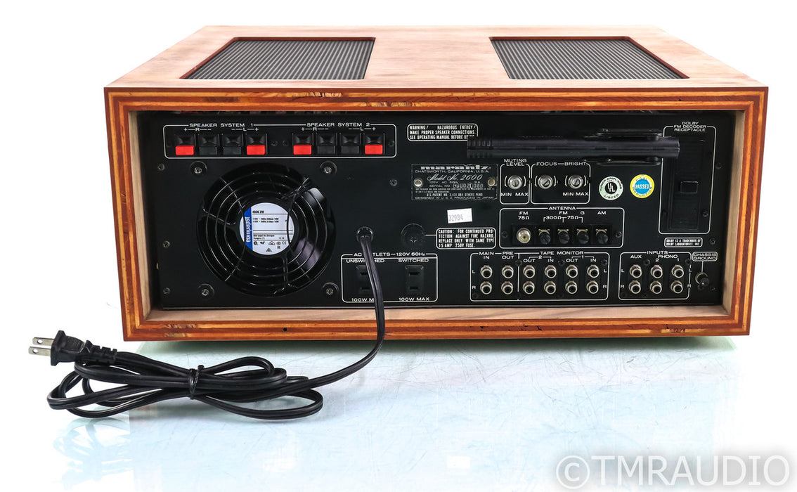 Marantz Model 2600 Vintage Stereo AM / FM Receiver; Custom Cabinet; Restored