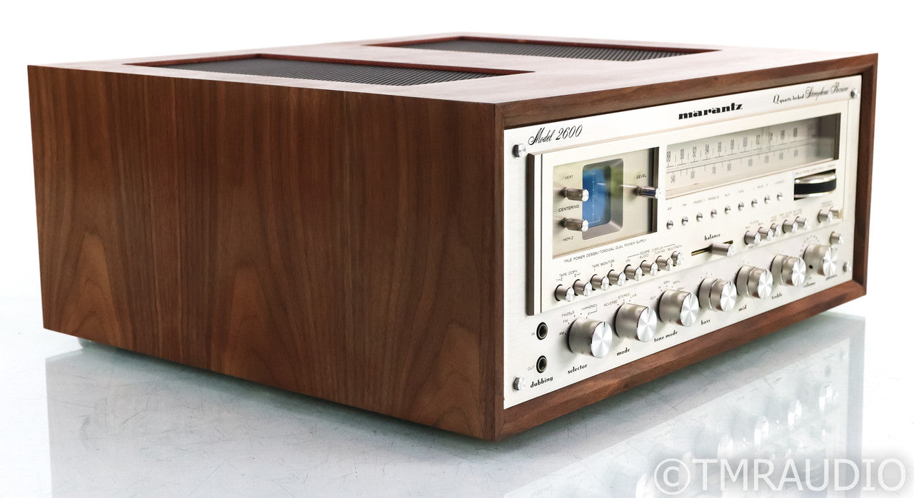 Marantz Model 2600 Vintage Stereo AM / FM Receiver; Custom Cabinet; Restored