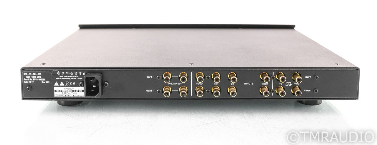 Bryston BP6 Stereo Preamplifier; BP-6; Black; 19"
