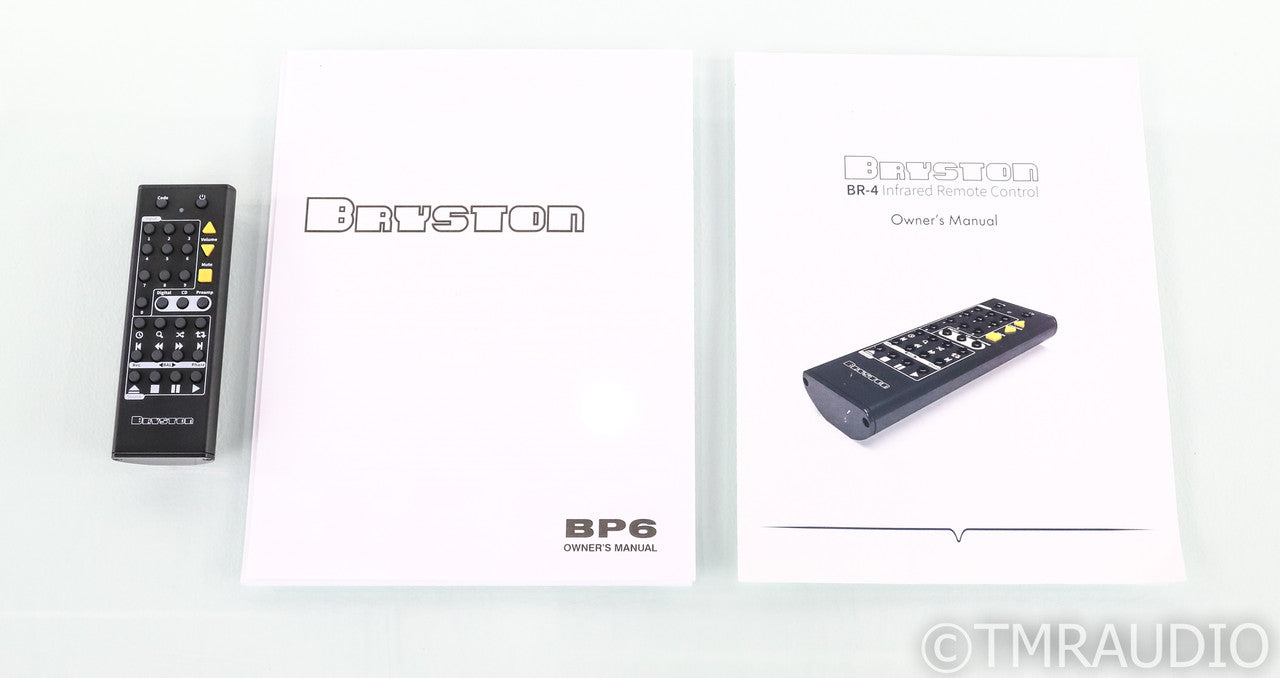 Bryston BP6 Stereo Preamplifier; BP-6; Black; 19"