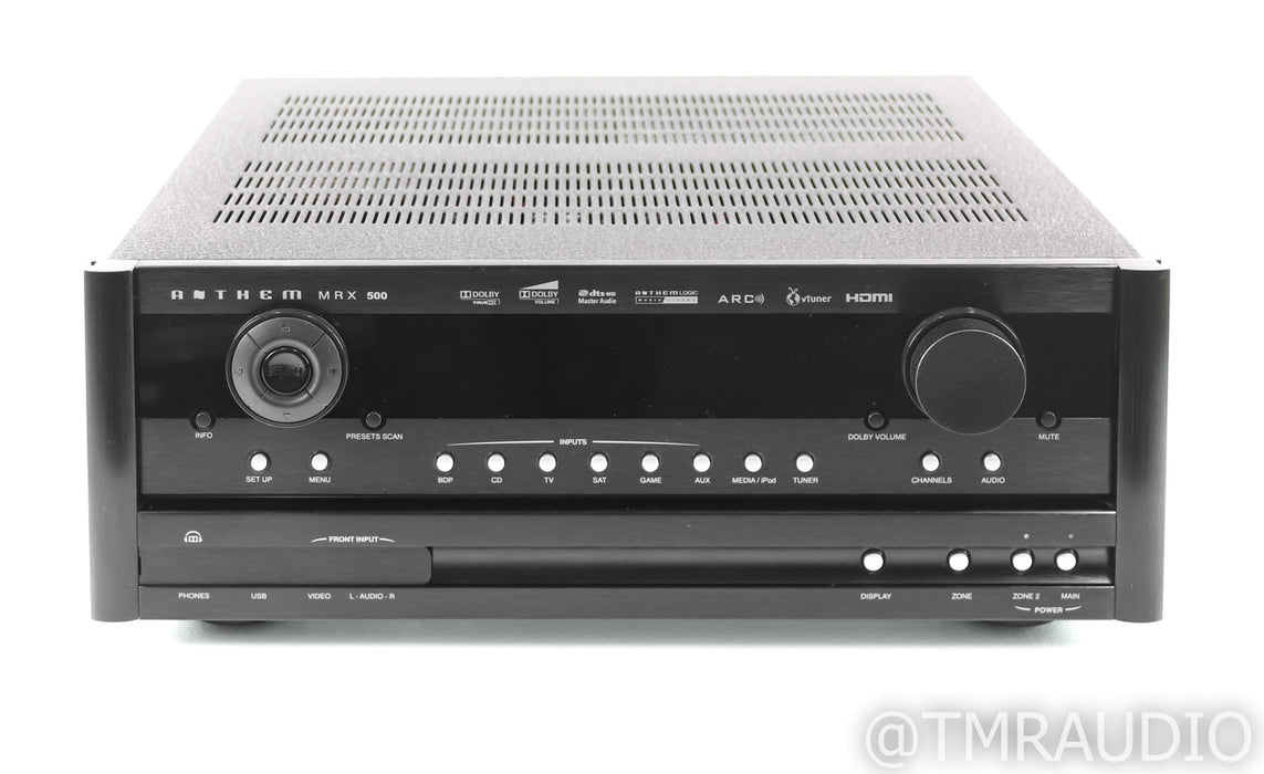 Anthem MRX 500 7.1 Channel Home Theater Receiver; Remote; ARC Room Correction