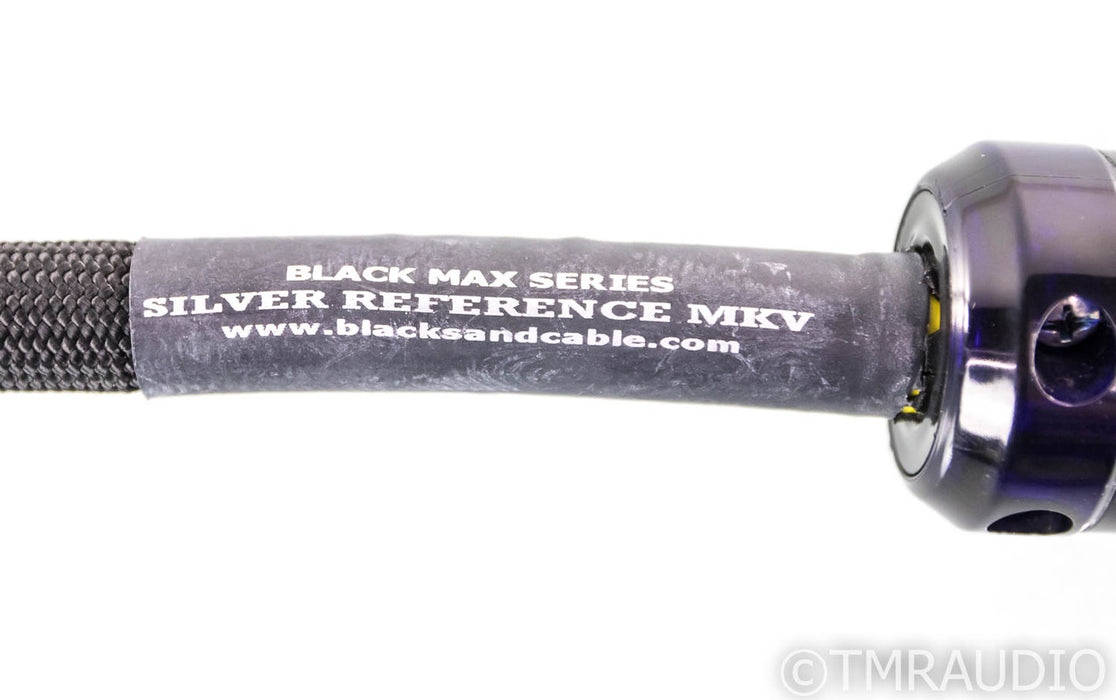 Black Sand Black Max Series Silver Reference MK V Power Cable; 1m AC Cord