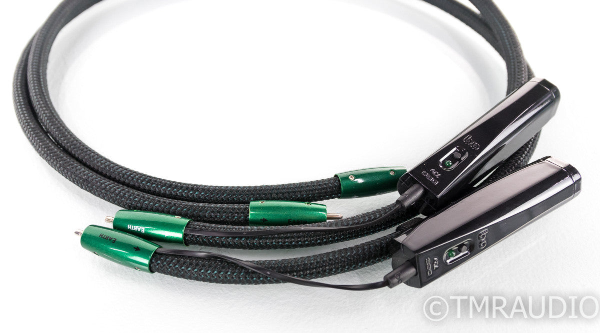AudioQuest Earth RCA Cables; 1m Pair Interconnects; 72v DBS