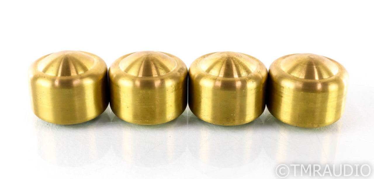 Mapleshade Thread-On Radiused Low Heavyfeet Brass Footers; Set of 4