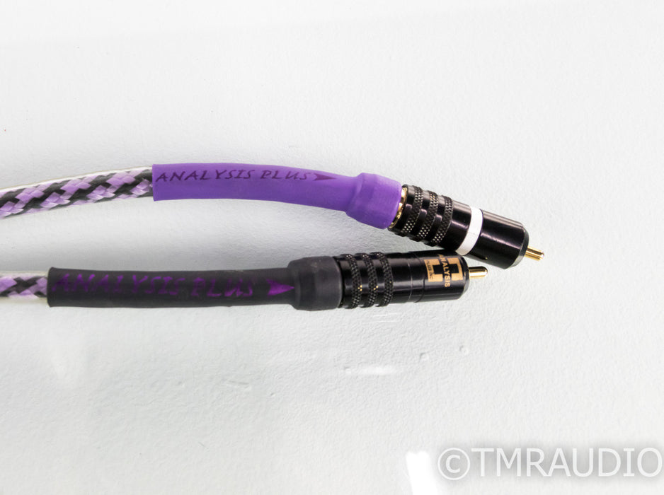 Analysis Plus Solo Crystal Oval RCA Cables; 5ft Pair Interconnects