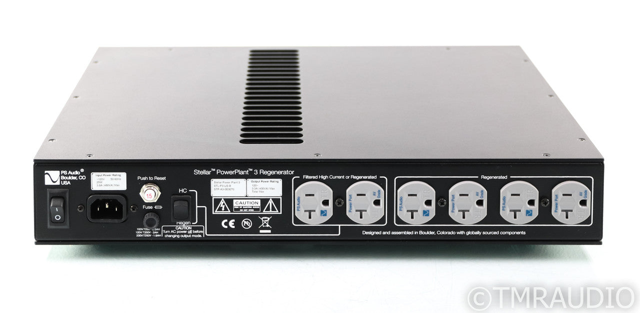 PS Audio Stellar Power Plant 3 AC Line Regenerator; P3; Black (Used)