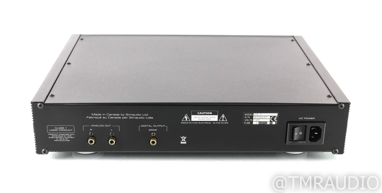 Simaudio Moon CD.5 CD Player; Silver; Remote
