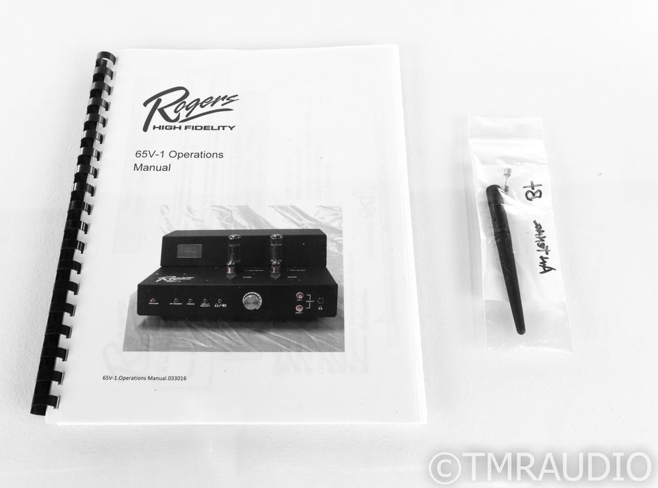 Rogers High Fidelity 65V-1 Stereo Integrated Tube Amplifier; 65V1