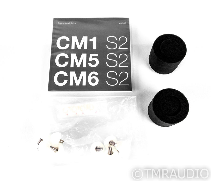 B&W CM6 S2 Bookshelf Speakers; Gloss Black Pair; CM6S2