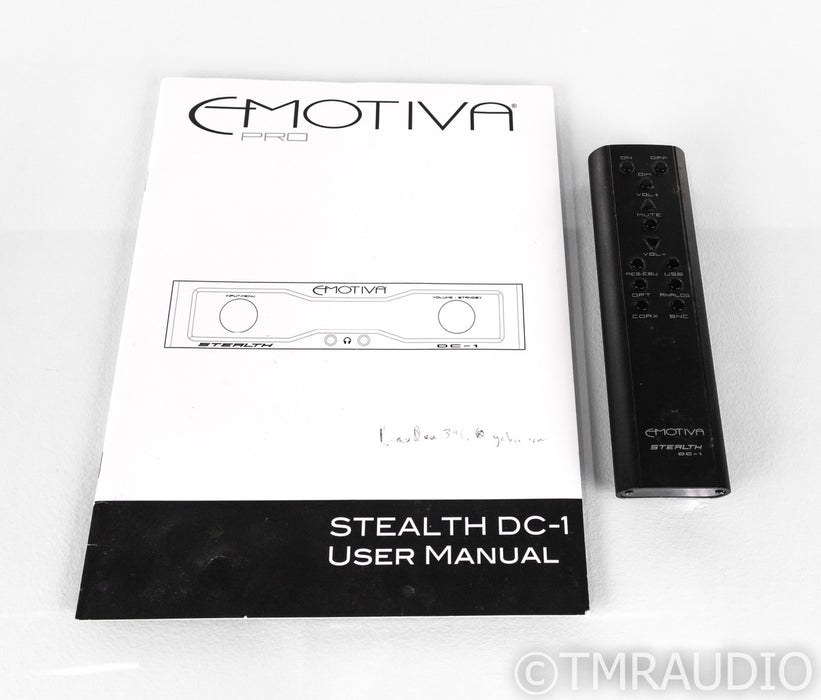 Emotiva Stealth DC-1 DAC; D/A Converter; Preamplifier; DC1; Remote