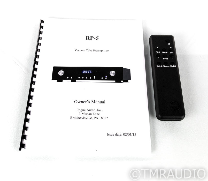 Rogue Audio RP-5 Stereo Tube Preamplifier; RP5; MM / MC Phono