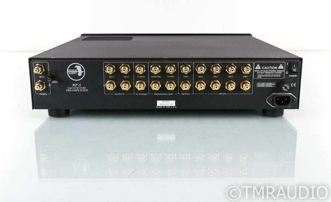 Rogue Audio RP-5 Stereo Tube Preamplifier; RP5; MM / MC Phono