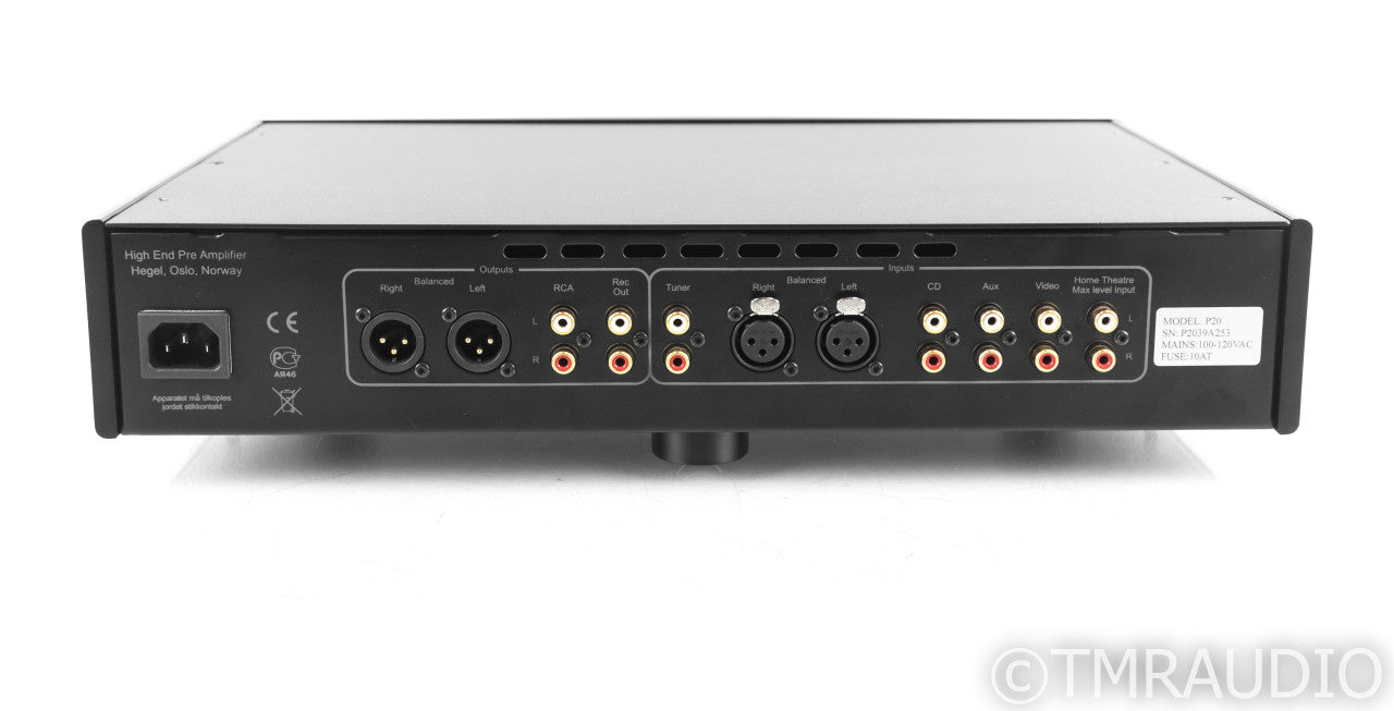 Hegel P20 Stereo Preamplifier; P-20; Black; Remote