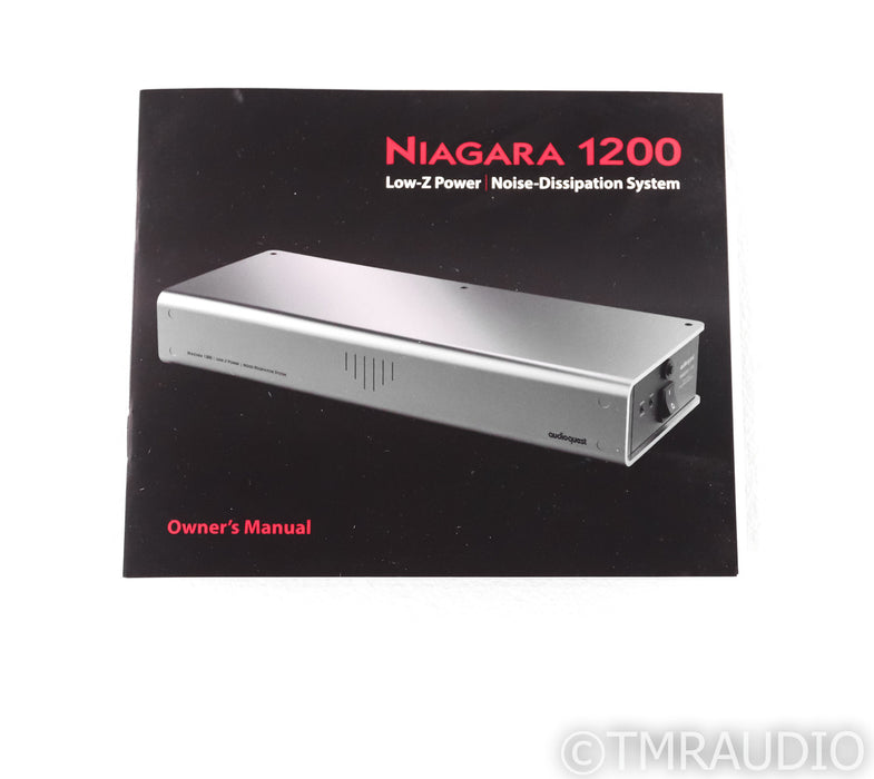 Audioquest Niagara 1200 AC Power Line Conditioner; 15A (Open Box)