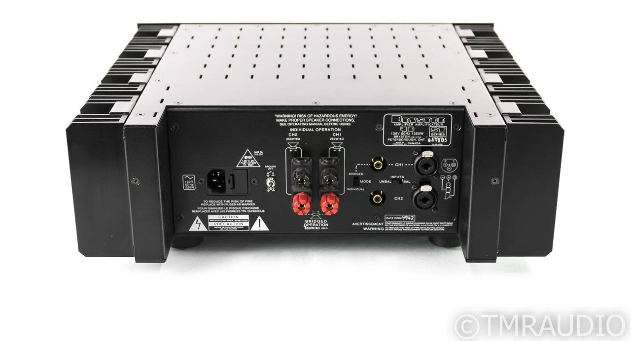 Bryston 4B-ST Stereo Power Amplifier; Black; 4BST