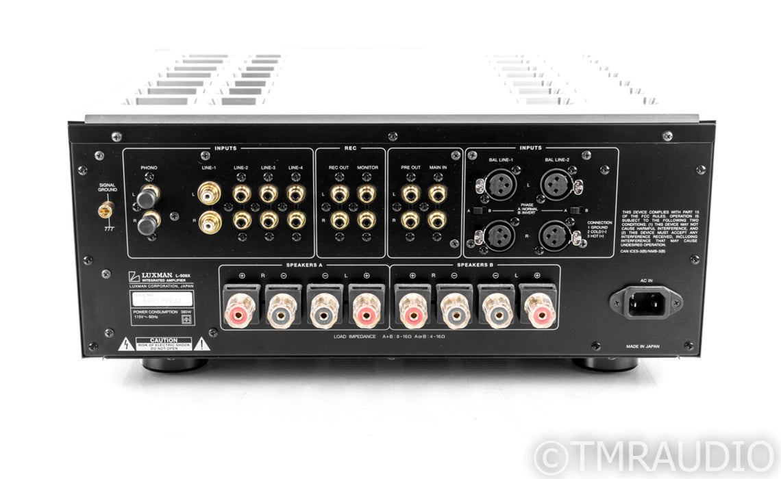Luxman L-509X Stereo Integrated Amplifier; L509X; MM/MC Phono