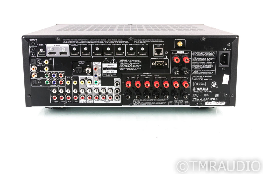 Yamaha Aventage RX-A840 7.2 Channel Home Theater Receiver; Wi-Fi