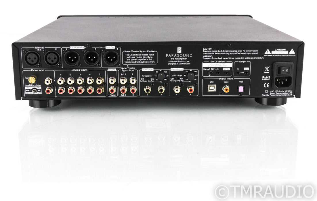 Parasound Halo P5 2.1 Channel Preamplifier; P-5; Remote