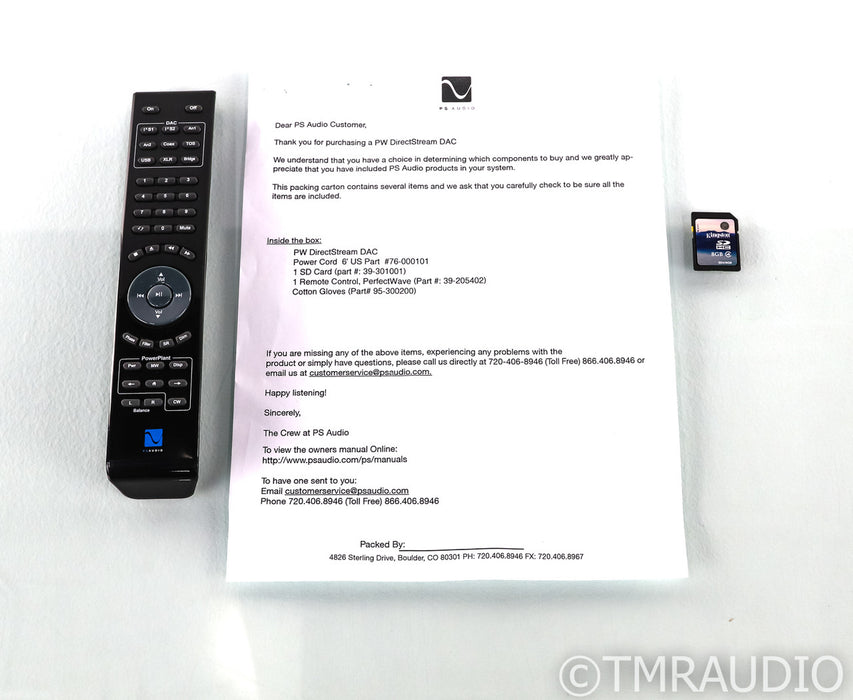 PS Audio PerfectWave DirectStream DAC; D/A Converter; DSD; Silver; Remote (Used)