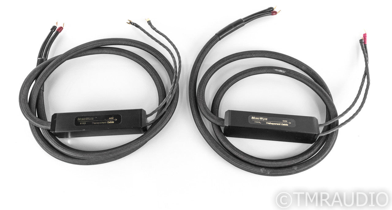 Transparent Audio MusicWave Super Speaker Cable; 10ft Pair