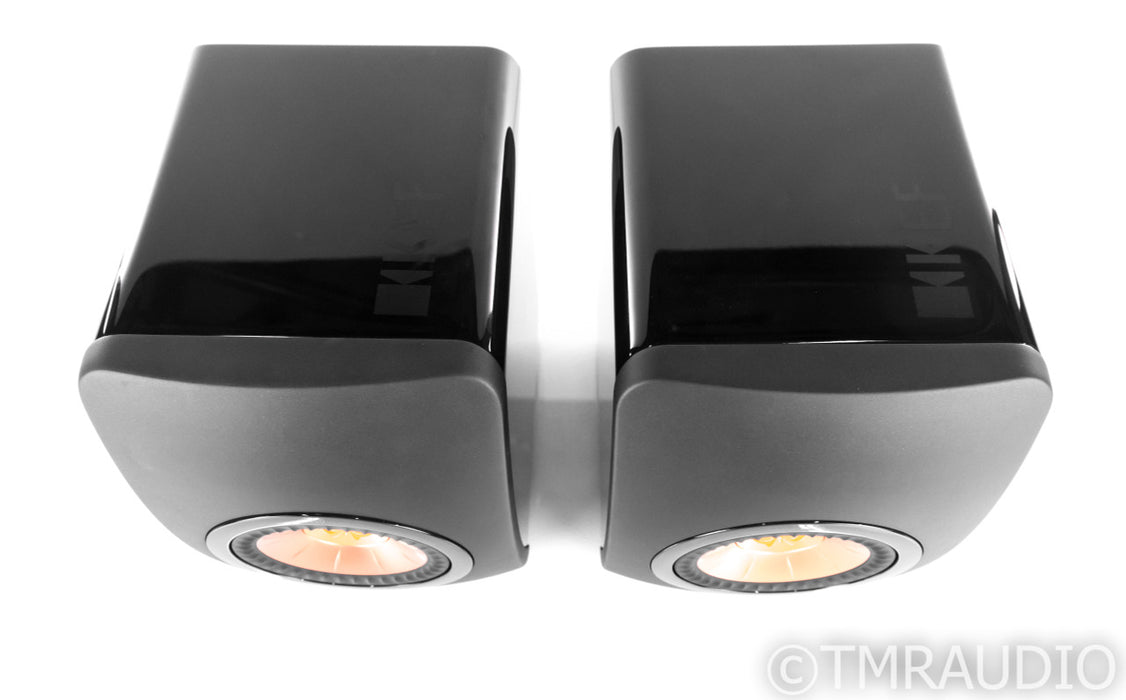 KEF LS50 Bookshelf Speakers; Black Pair