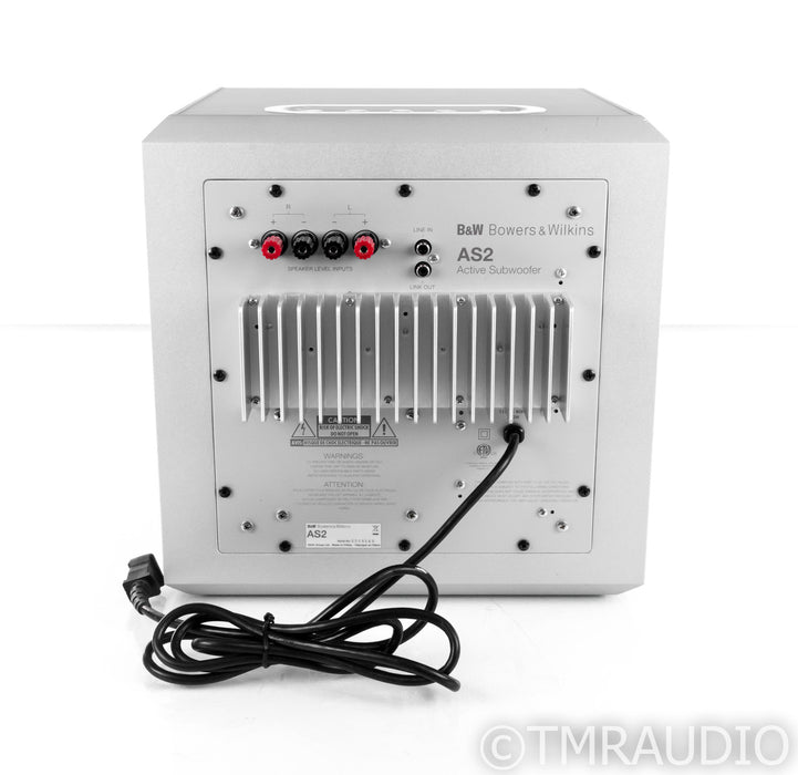 B&W AS2 10" Powered Subwoofer; Silver; AS-2