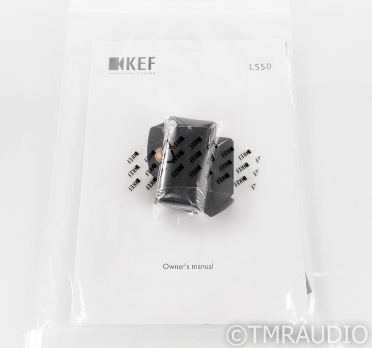 KEF LS50 Bookshelf Speakers; White Pair