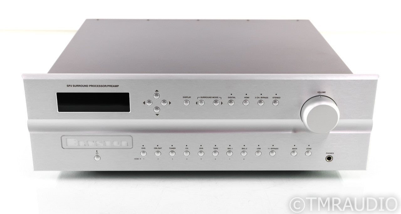 Bryston SP3 7.1 Channel Home Theater Processor; Silver; SP-3; Remote