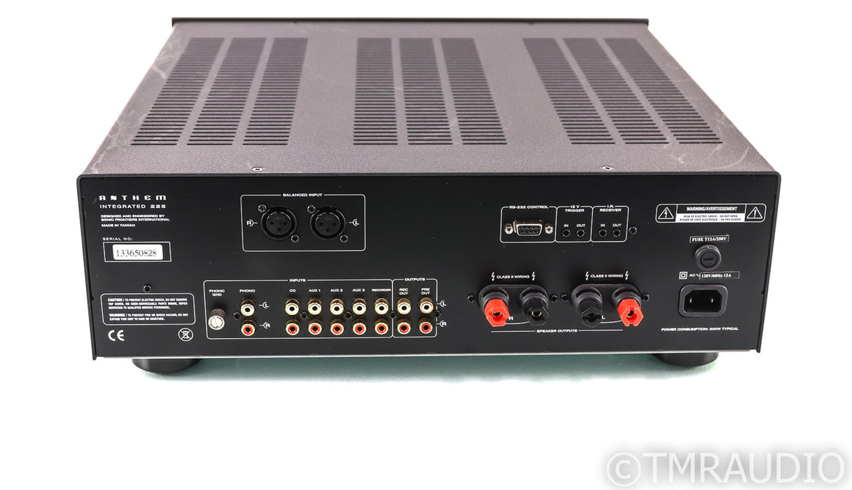 Anthem Integrated 225 Stereo Integrated Amplifier; I225; Remote