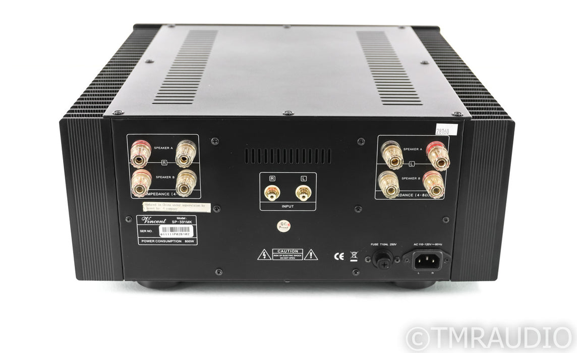 Vincent Audio SP-331MK Stereo Tube Hybrid Power Amplifier; SP331MK