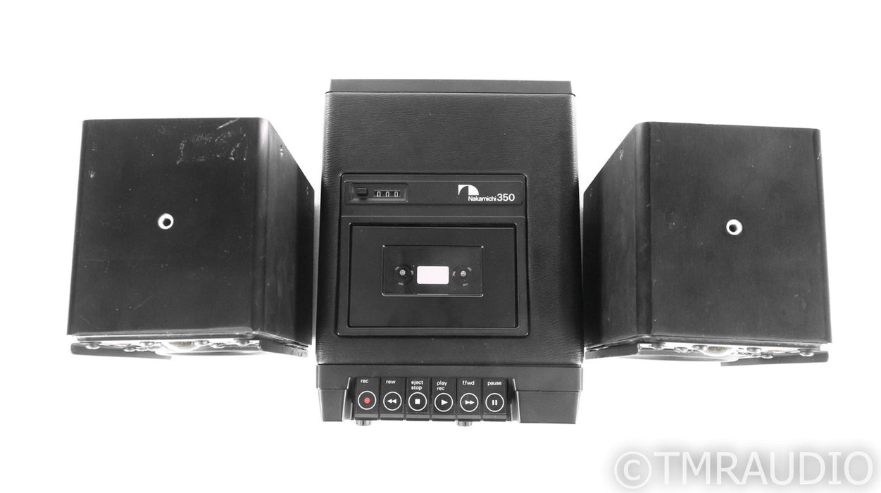 Nakamichi 350 Portable Cassette Recorder; ADS 2002 Power Converter / Speakers