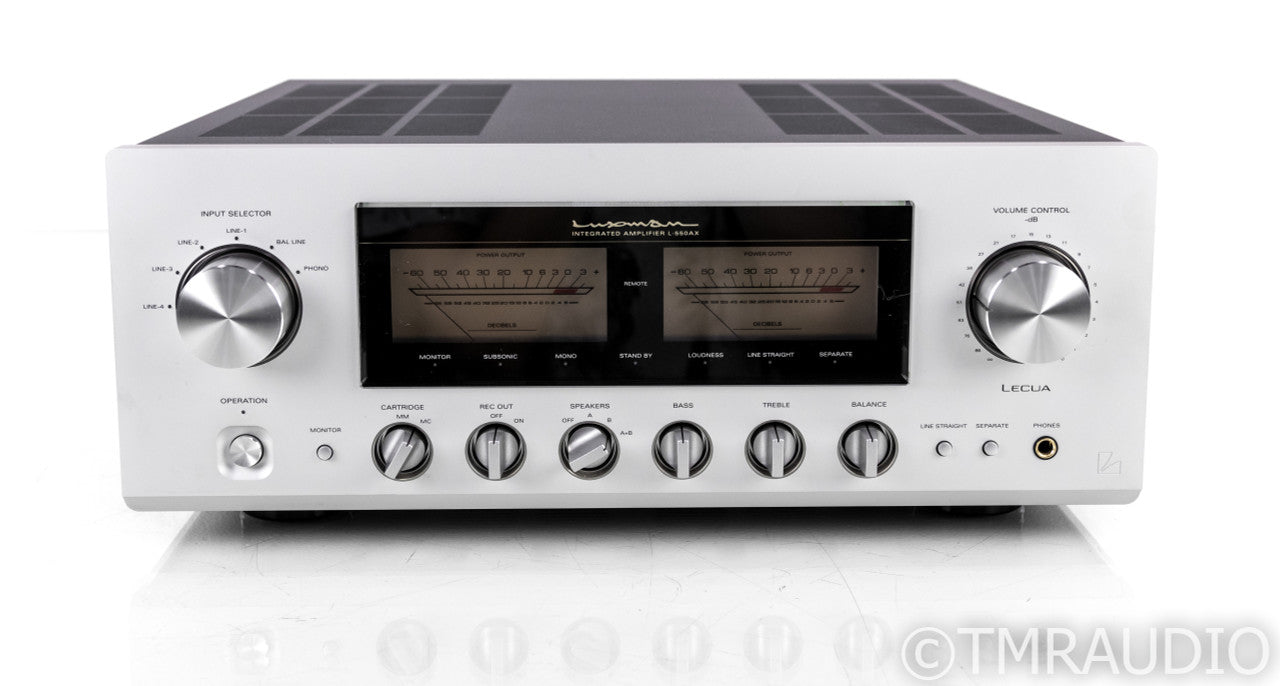 Luxman L-550AX Stereo Integrated Amplifier; L550AX; Remote; MM / MC Phono