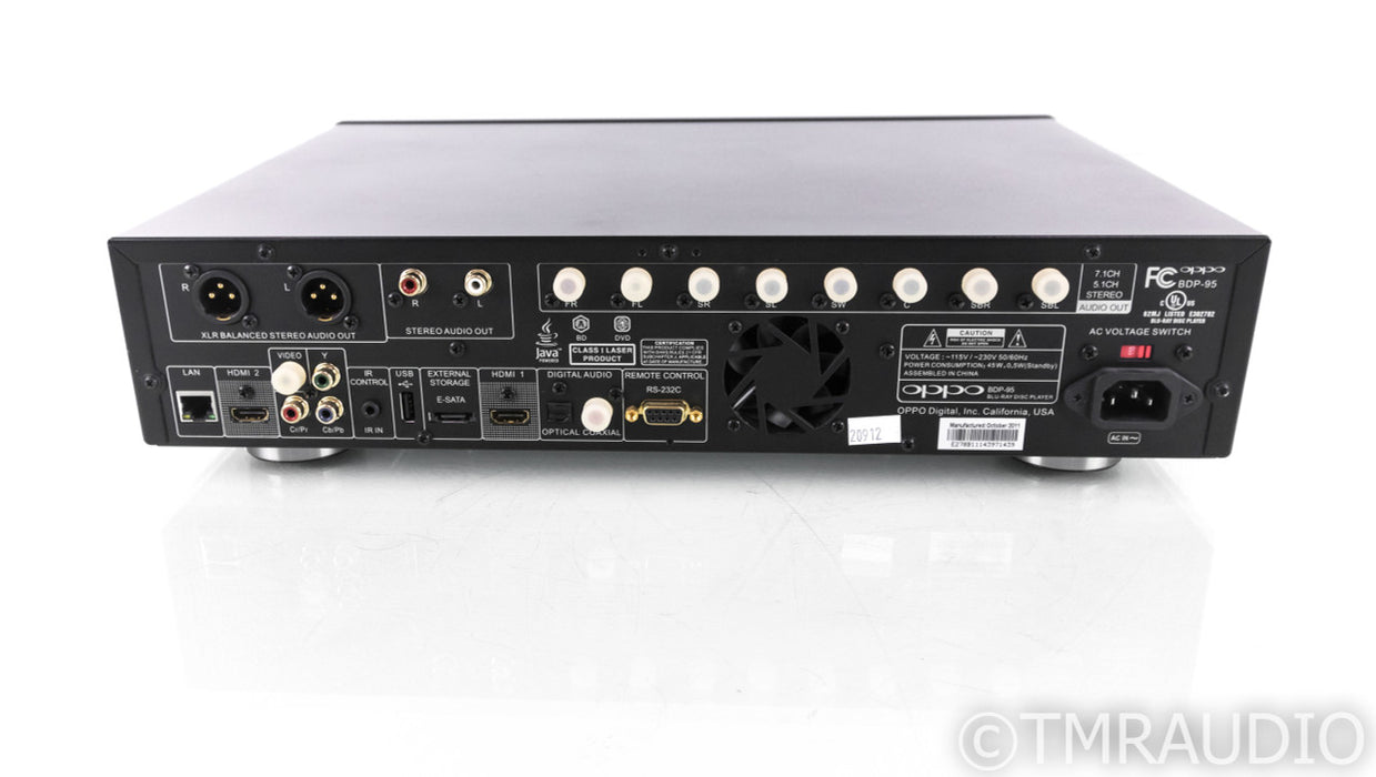 Oppo BDP-95 Universal Blu-Ray Player; BDP95; Remote