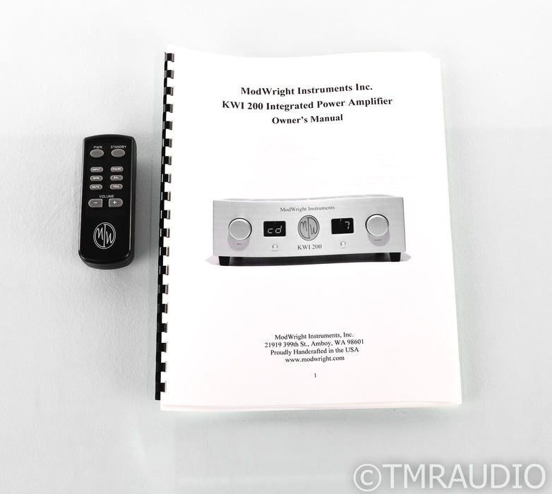 Modwright KWI 200 Stereo Integrated Amplifier; KWI200; Remote